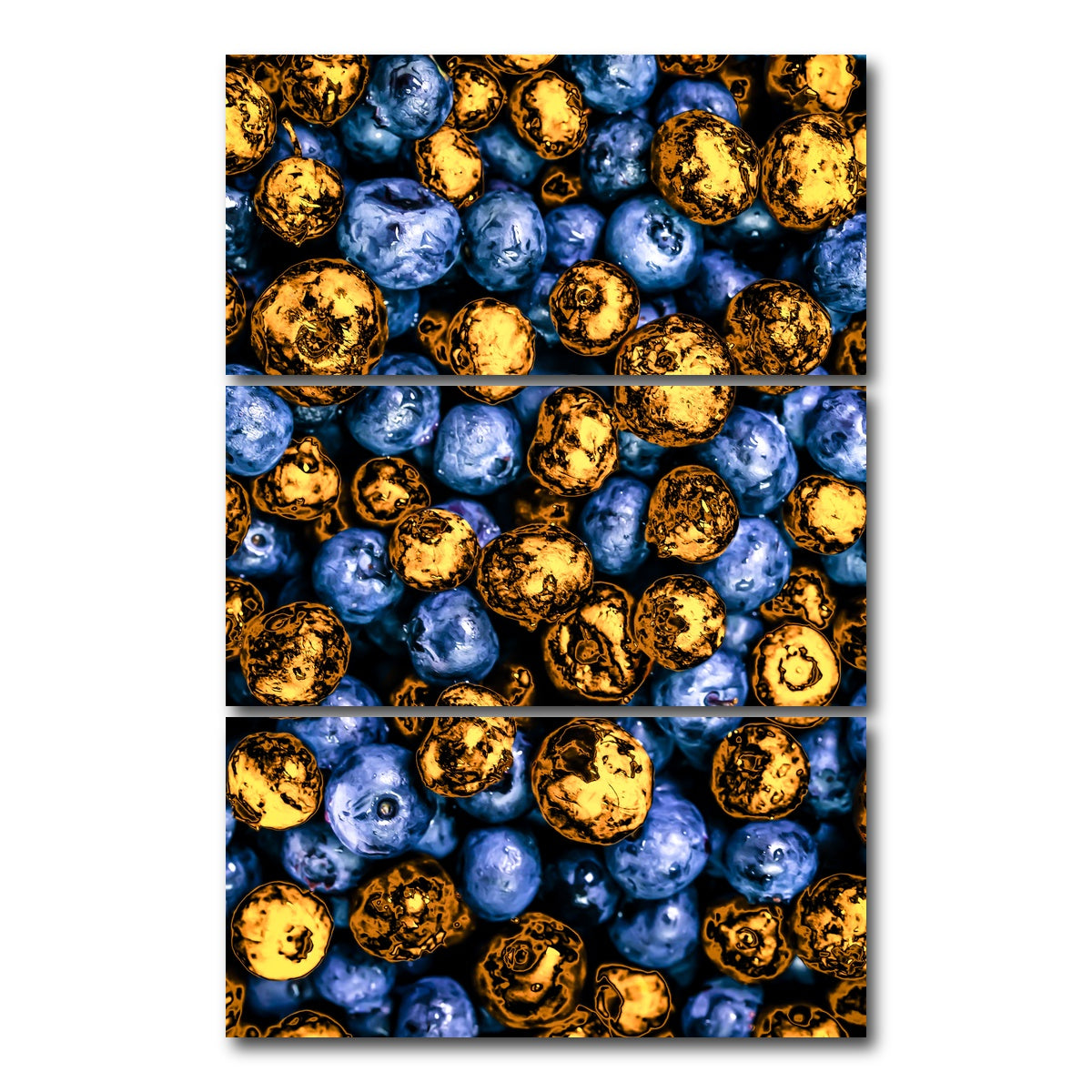 AUTO-MOCKUP WHITE | blueberries | 3 Piece | Gallery Wrap Canvas | group=12x24_stacked