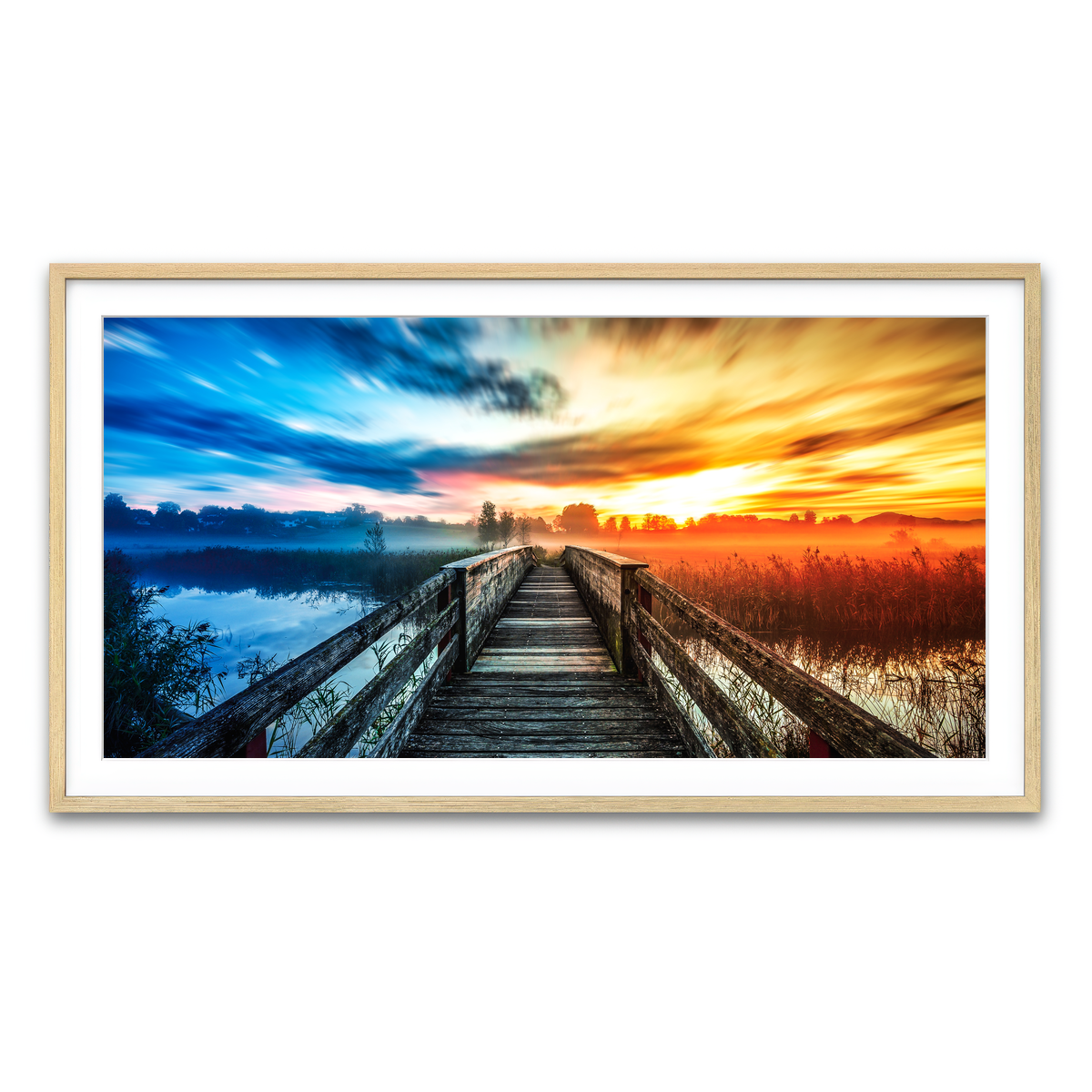 Framed Print 2x1 Natural