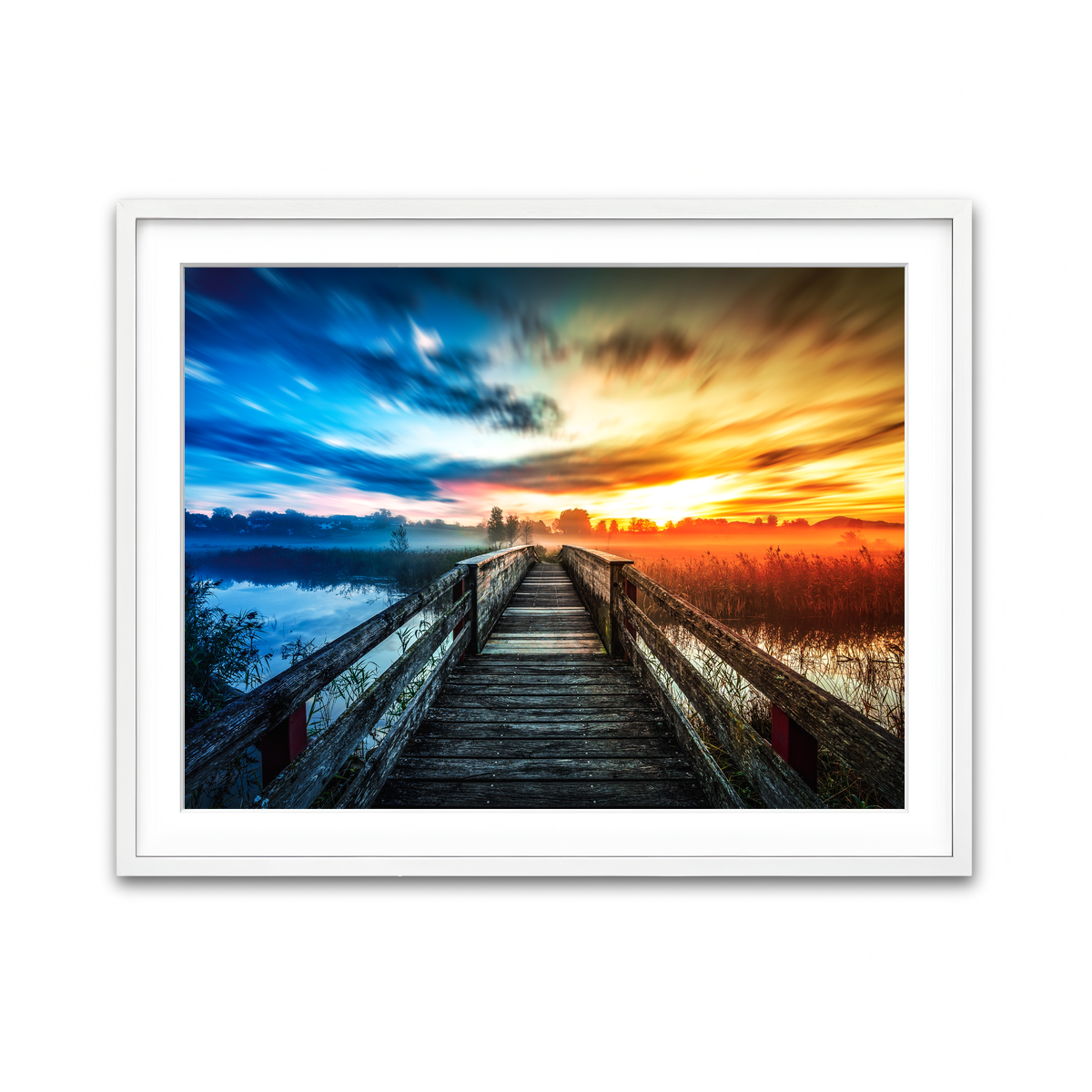 Framed Print 4x3 White