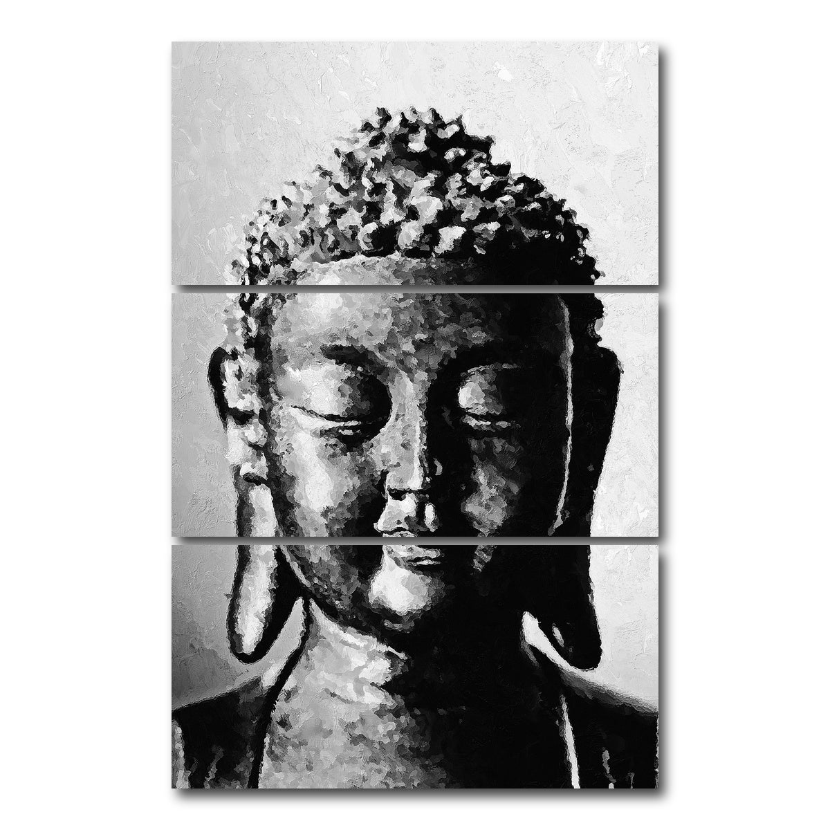 AUTO-MOCKUP WHITE | buddha | 3 Piece | Gallery Wrap Canvas | group=12x24_stacked