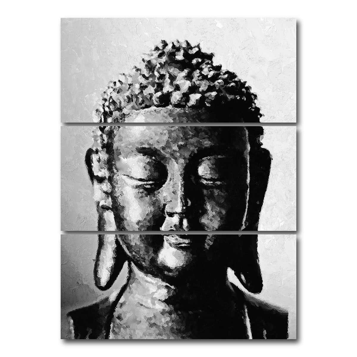 AUTO-MOCKUP WHITE | buddha | 3 Piece | Gallery Wrap Canvas | group=8x18_stacked