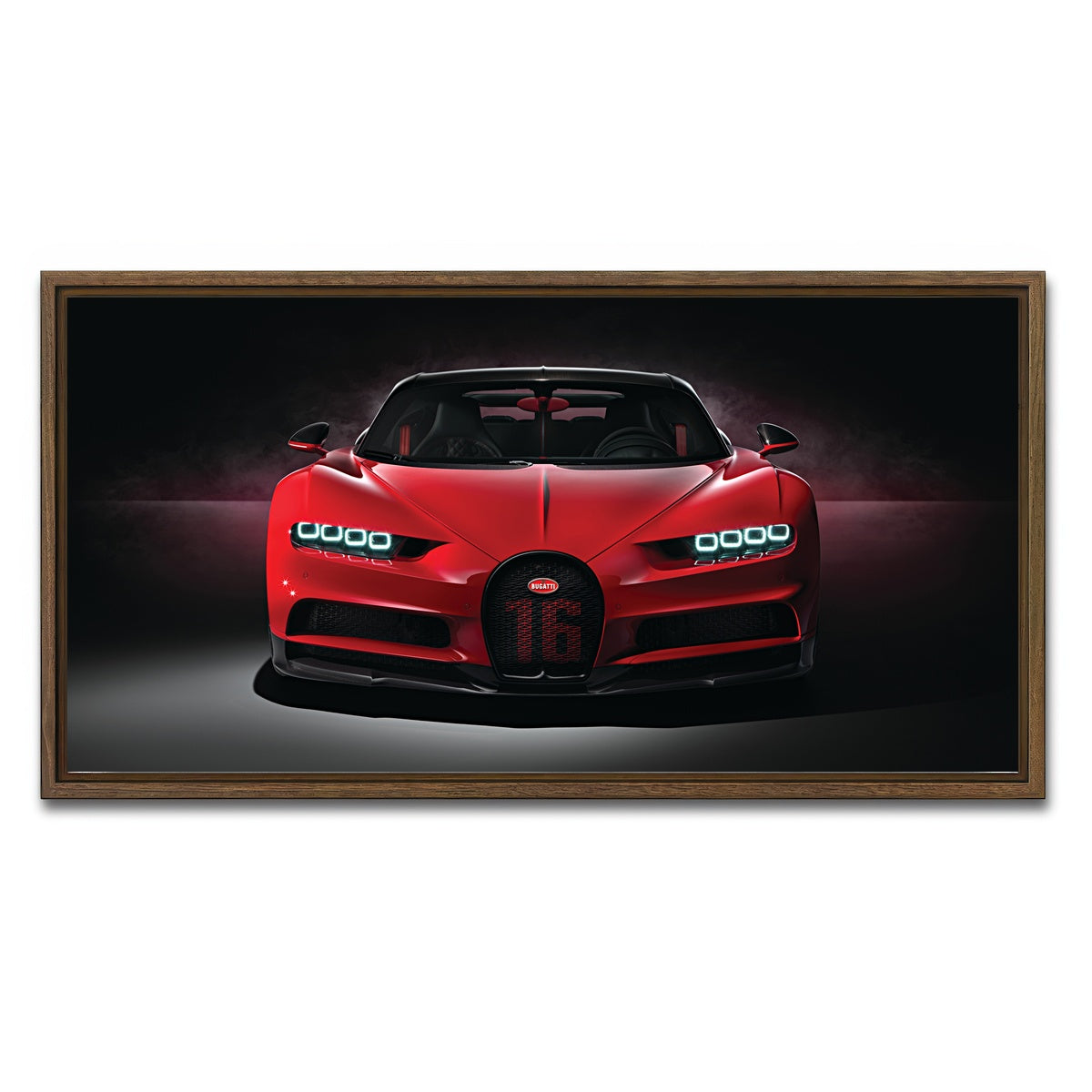 AUTO-MOCKUP WHITE | bugatti | 1 Piece | Walnut Framed Canvas | group=2x1