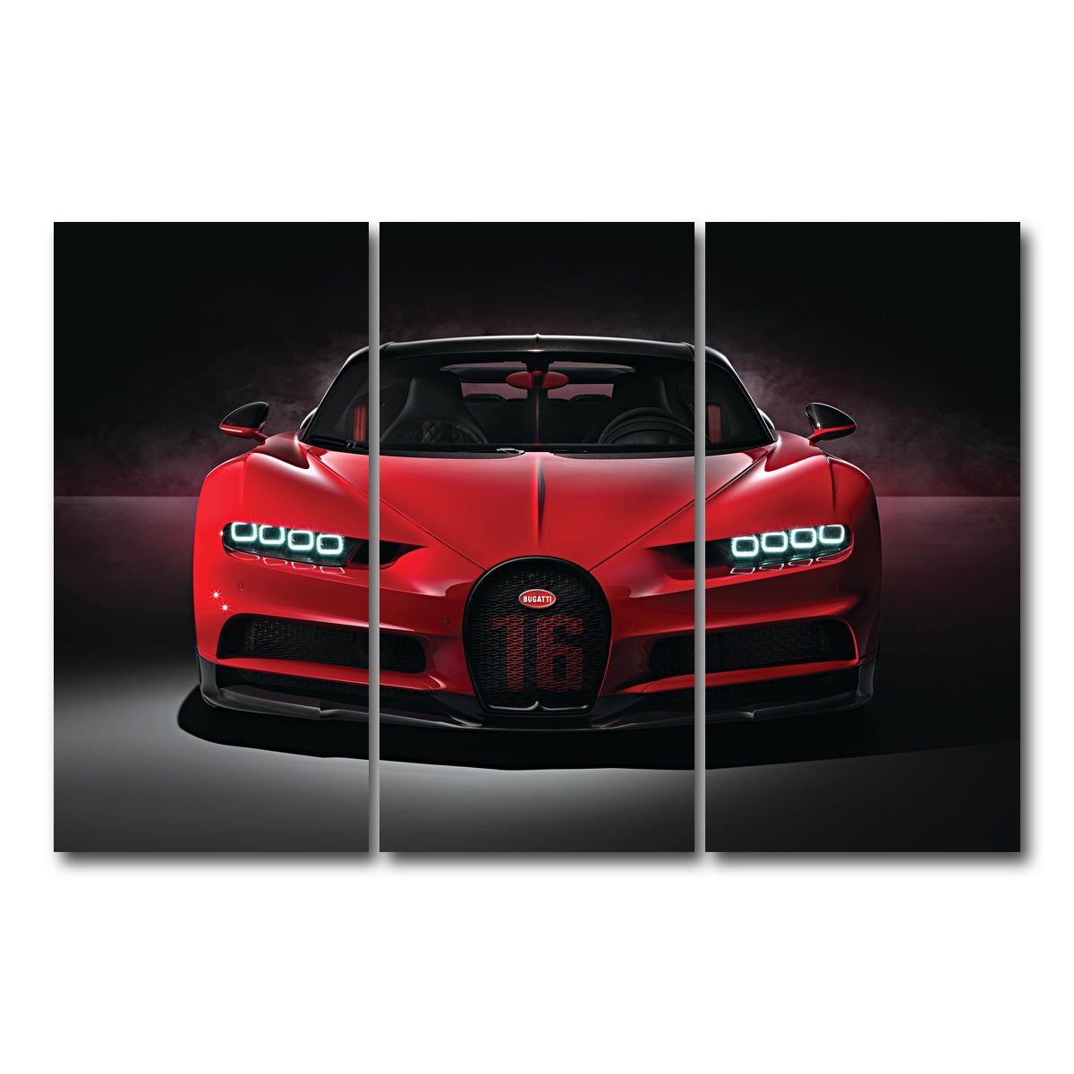 AUTO-MOCKUP WHITE | bugatti | 3 Piece | Gallery Wrap Canvas | group=12x24