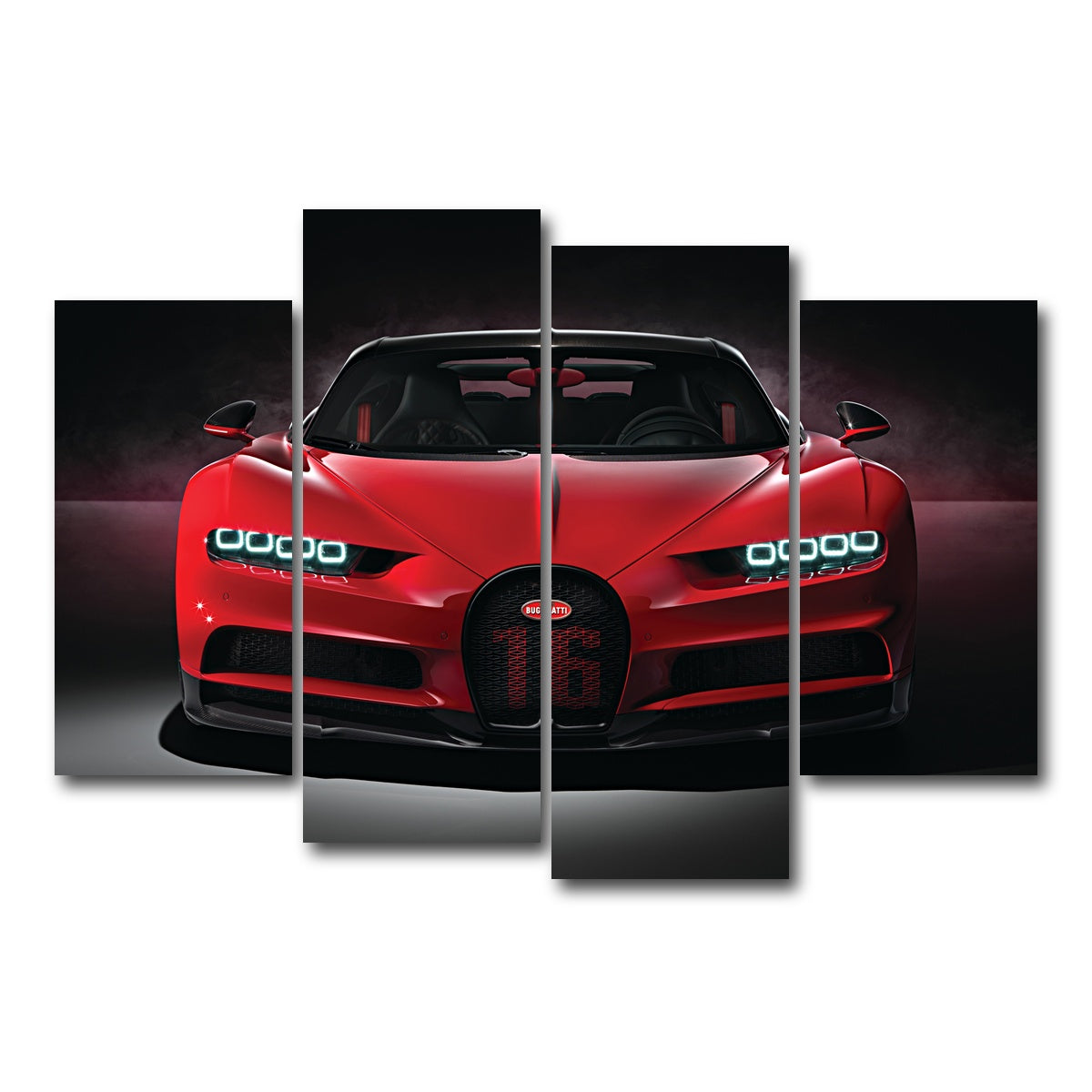 AUTO-MOCKUP WHITE | bugatti | 4 Piece | Gallery Wrap Canvas | group=4_short