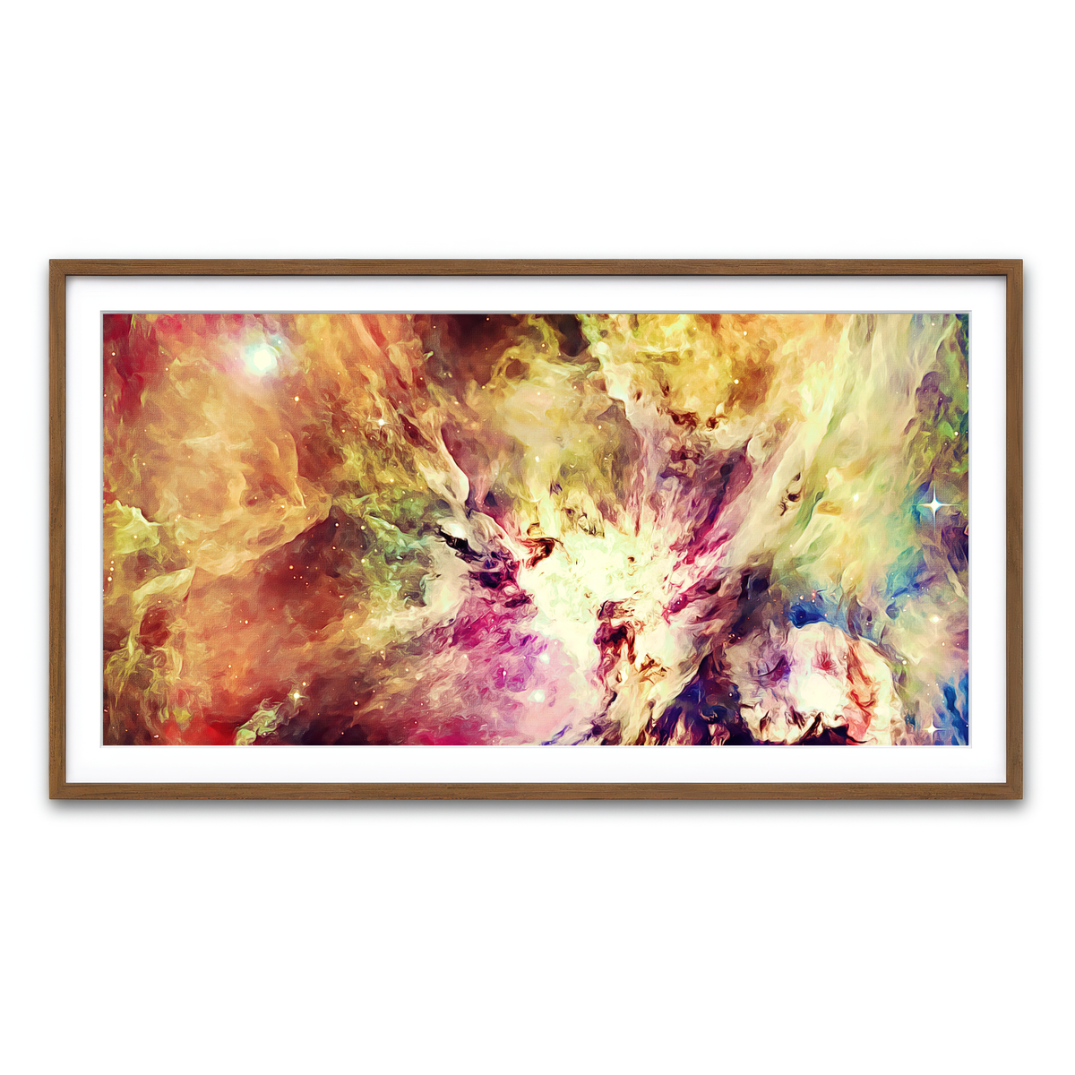 Framed Print 2x1 Walnut