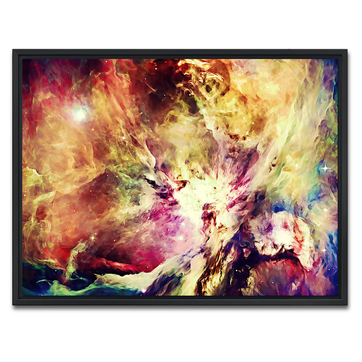 AUTO-MOCKUP WHITE | burning brightly | 1 Piece | Black Framed Canvas | group=4x3