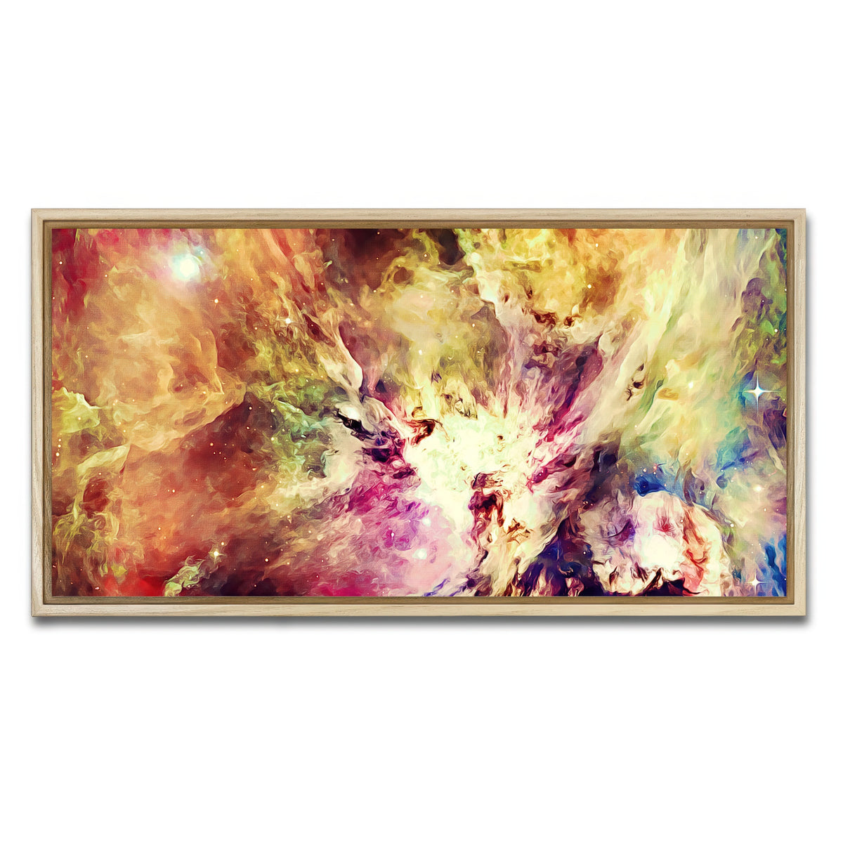 AUTO-MOCKUP WHITE | burning brightly | 1 Piece | Natural Framed Canvas | group=2x1