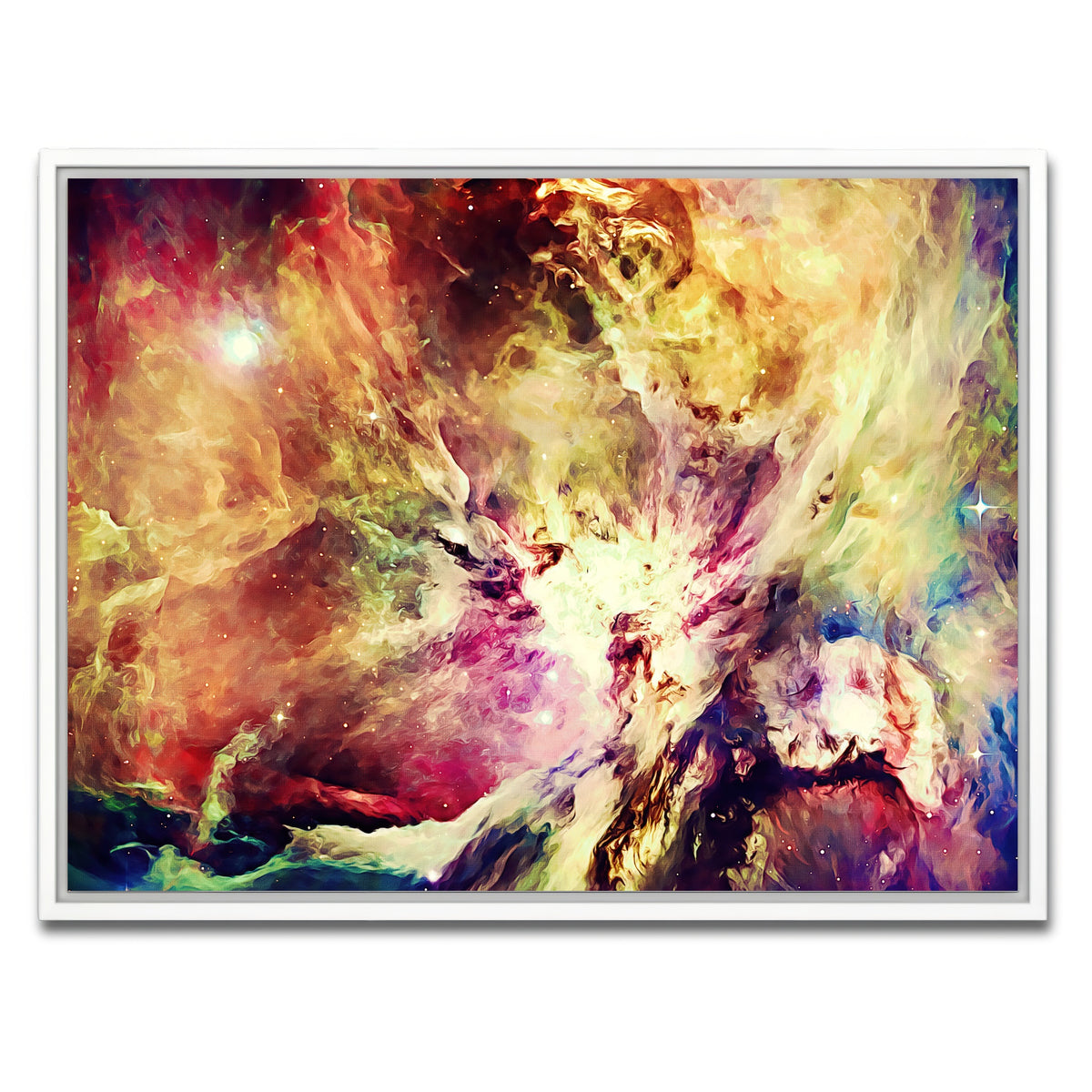 AUTO-MOCKUP WHITE | burning brightly | 1 Piece | White Framed Canvas | group=4x3