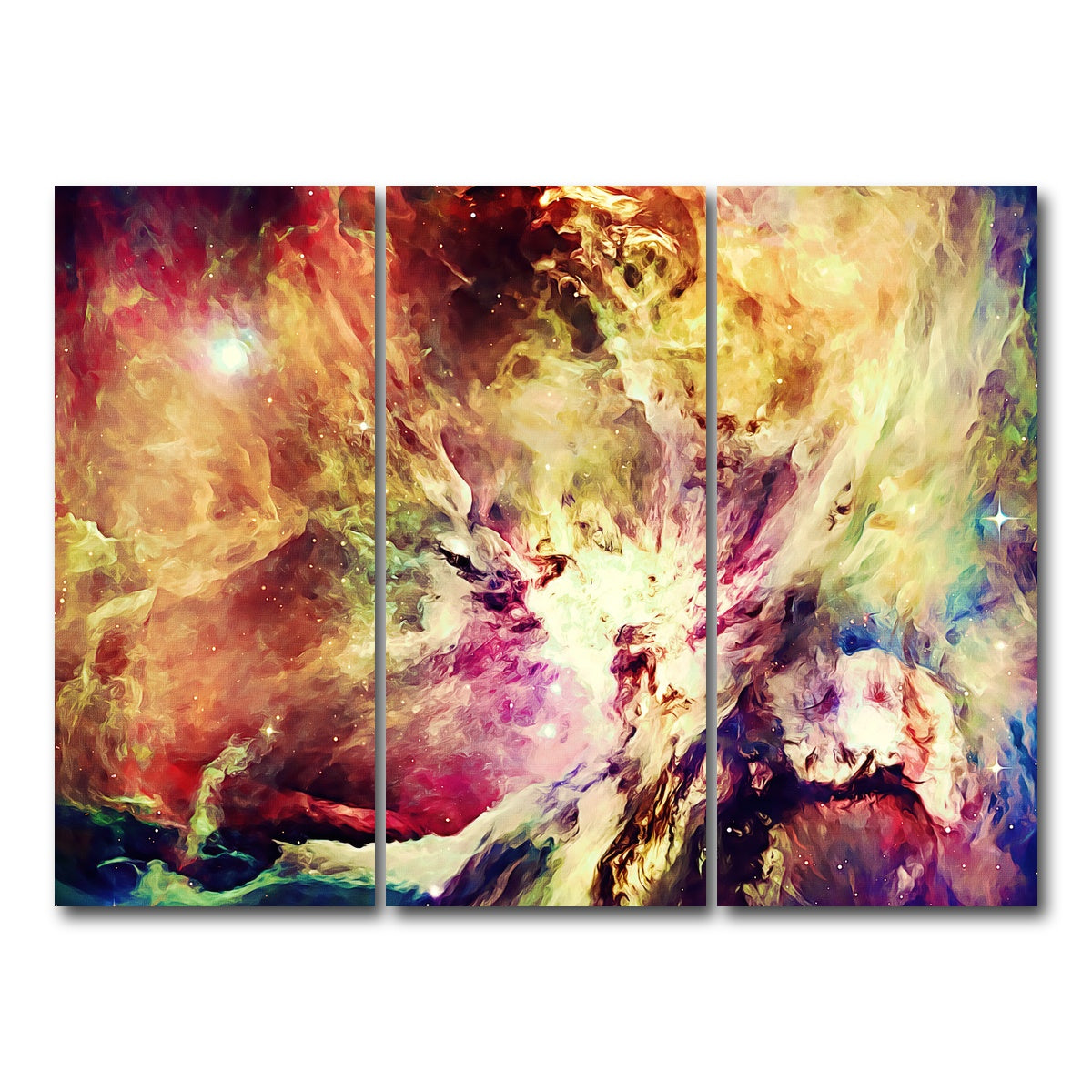 AUTO-MOCKUP WHITE | burning brightly | 3 Piece | Gallery Wrap Canvas | group=8x18