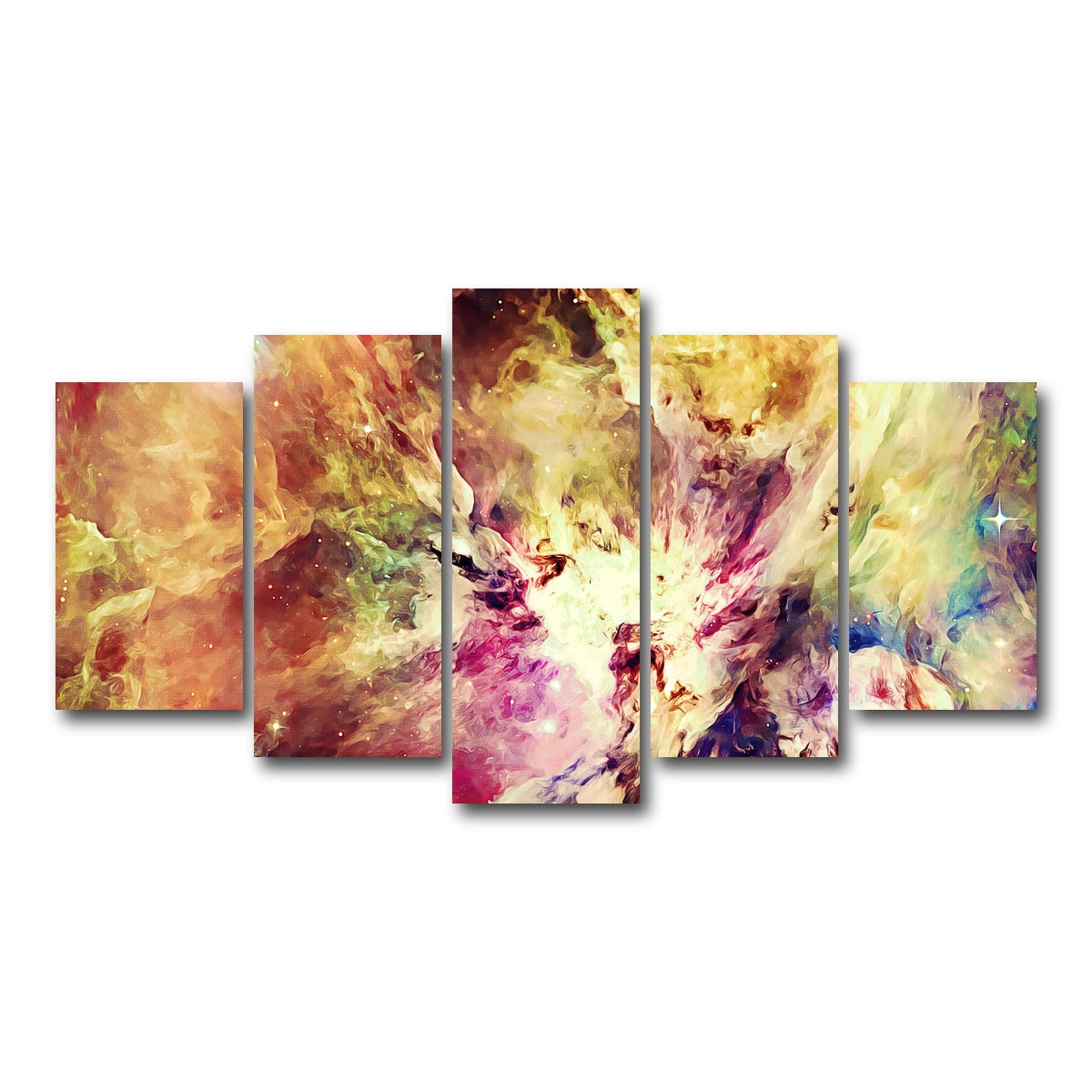 AUTO-MOCKUP WHITE | burning brightly | 5 Piece | Gallery Wrap Canvas | group=5_normal