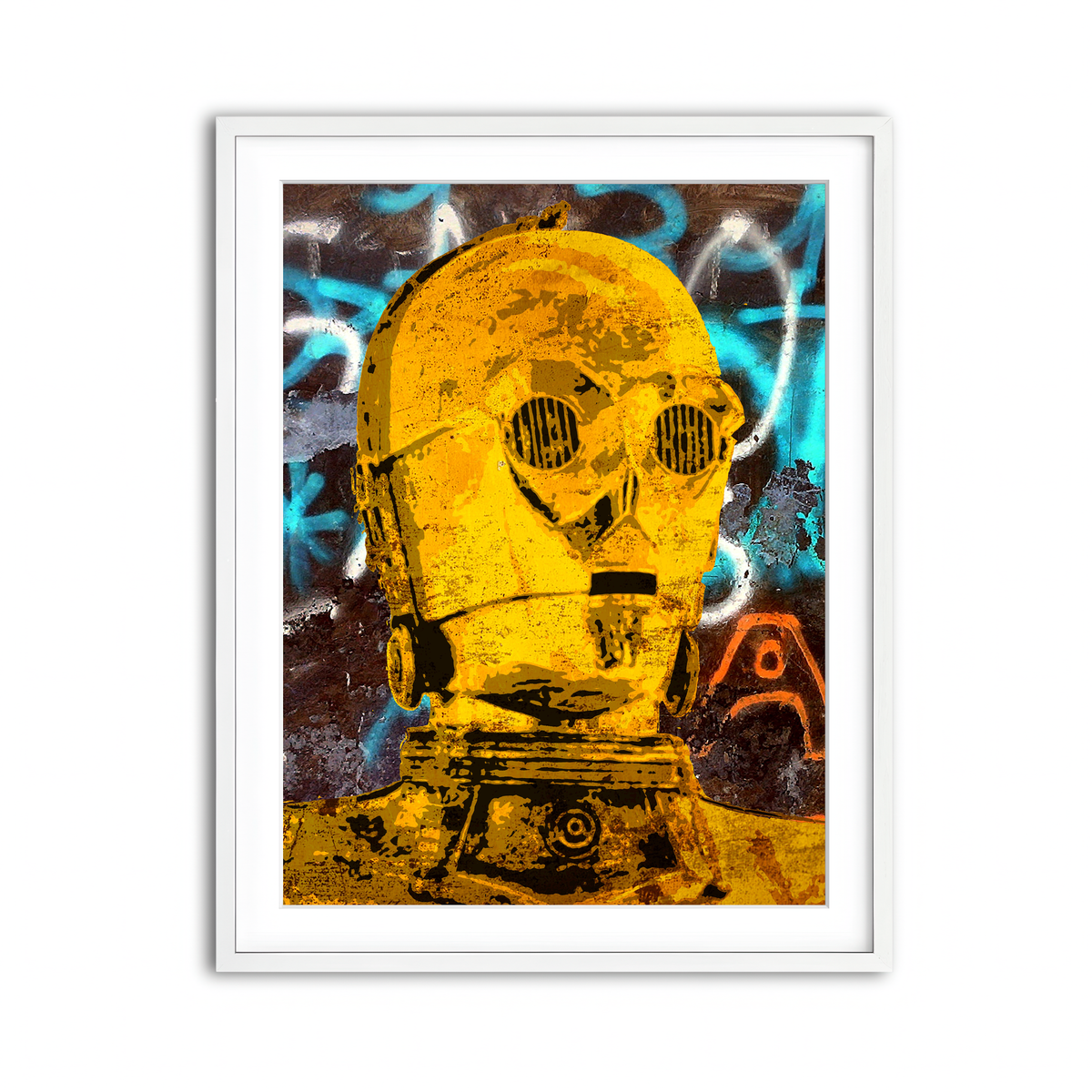 Framed Print 3x4 White