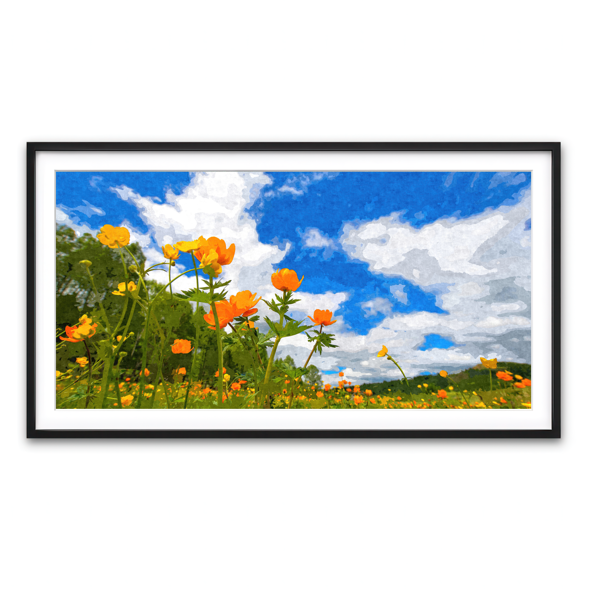 Framed Print 2x1 Black