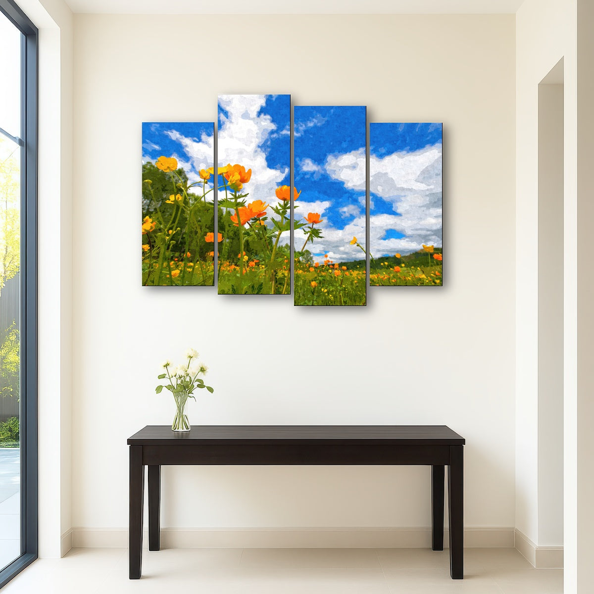 AUTO-MOCKUP ROOM | california poppies under the blue skies