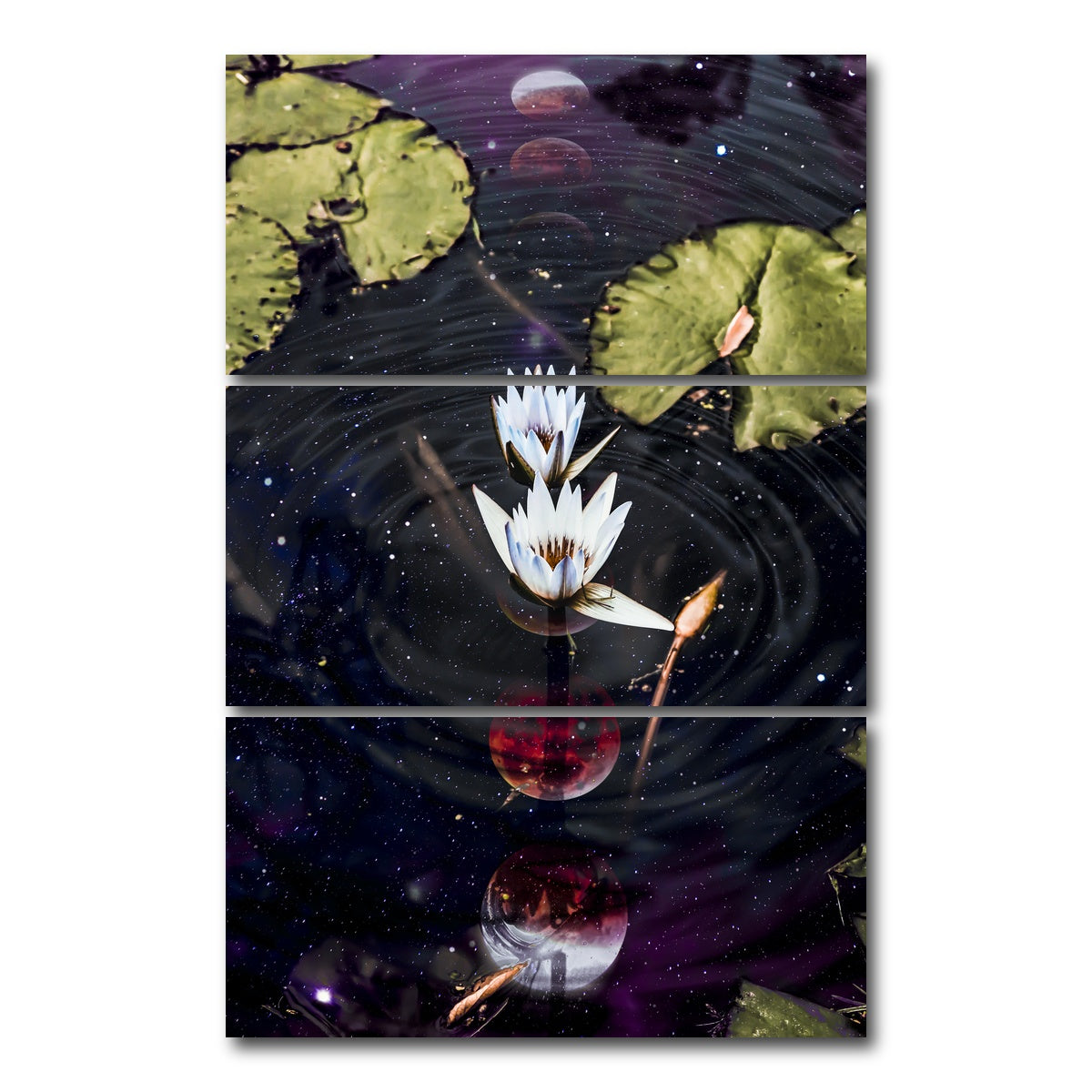 AUTO-MOCKUP WHITE | calm | 3 Piece | Gallery Wrap Canvas | group=12x24_stacked