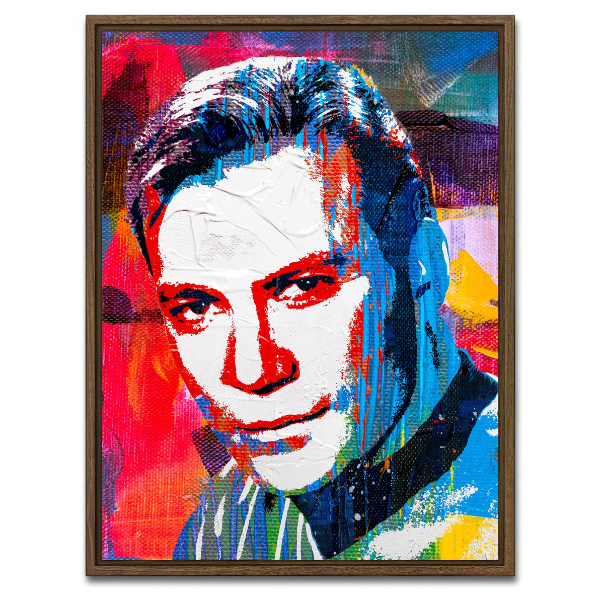 AUTO-MOCKUP WHITE | capt kirk | 1 Piece | Walnut Framed Canvas | group=3x4