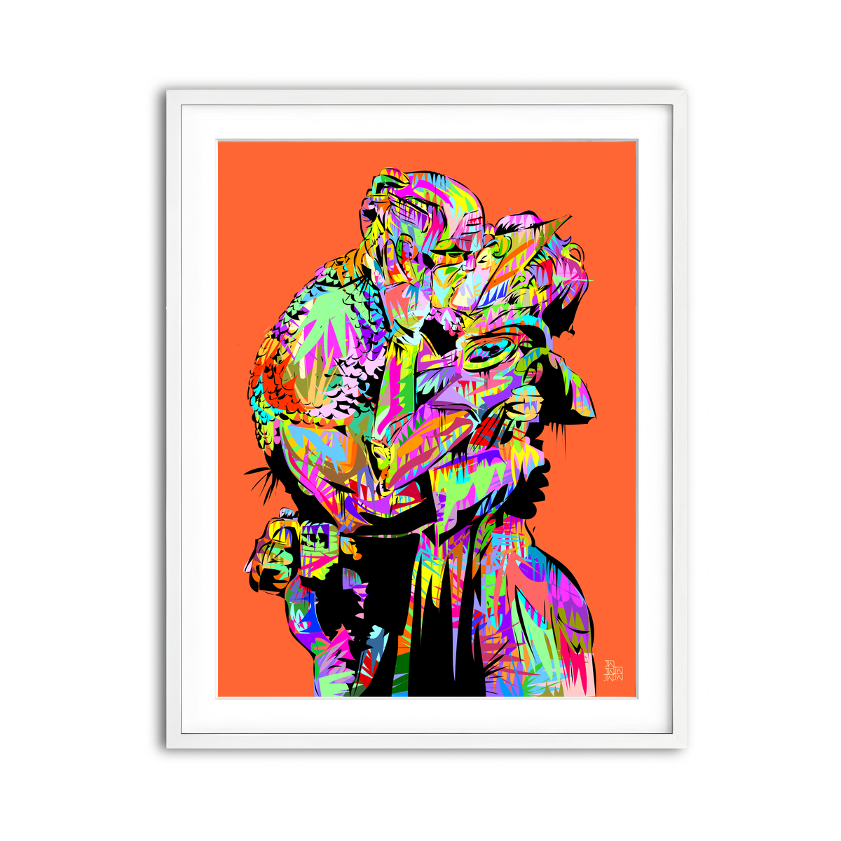 Framed Print 3x4 White