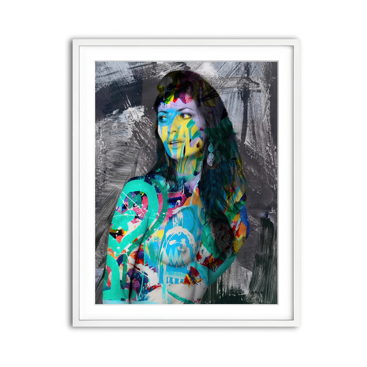 Framed Print 3x4 White