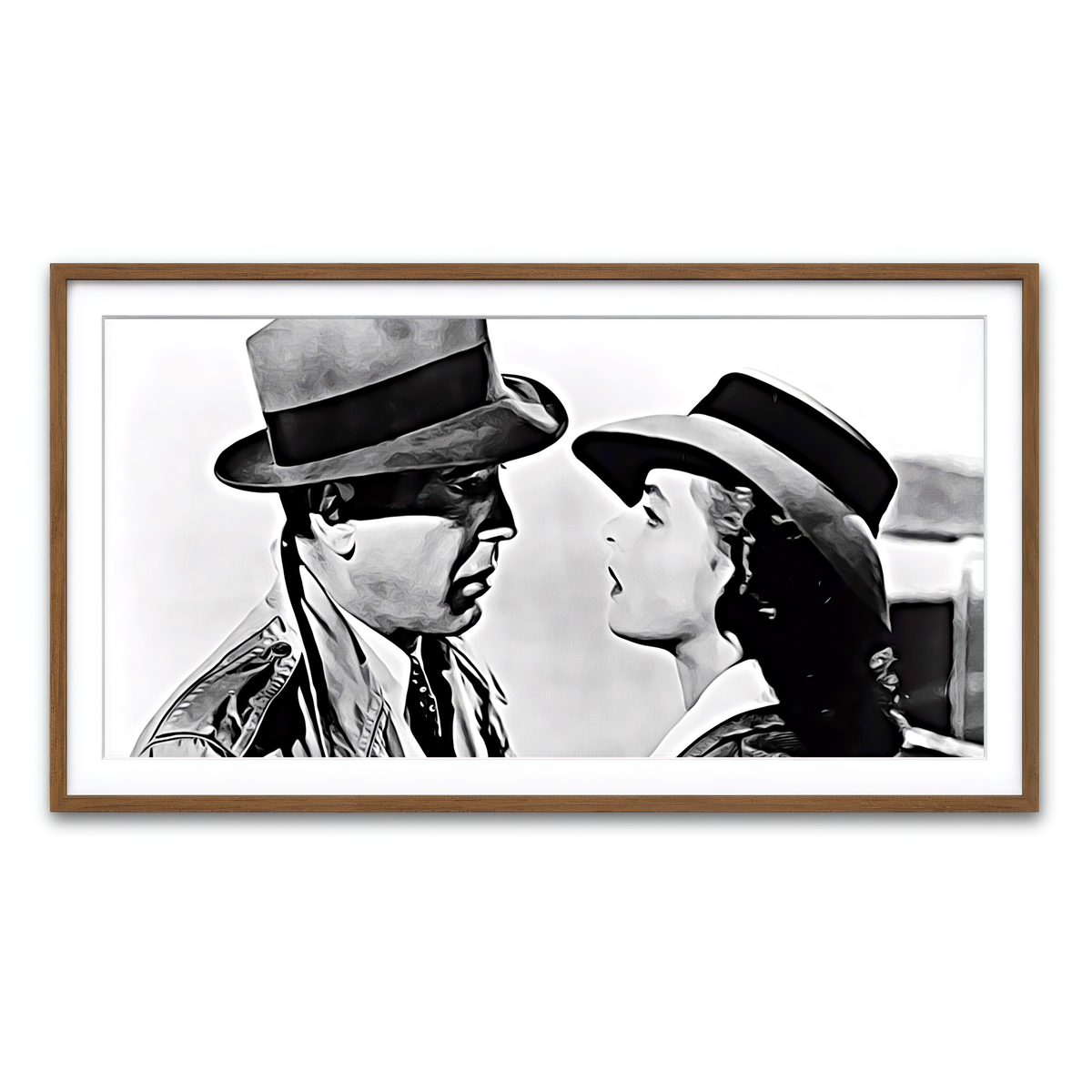 Framed Print 2x1 Walnut