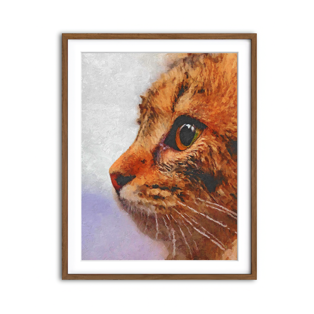 Framed Print 3x4 Walnut