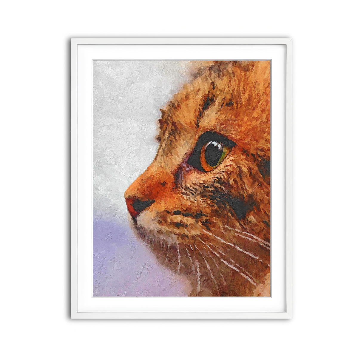 Framed Print 3x4 White