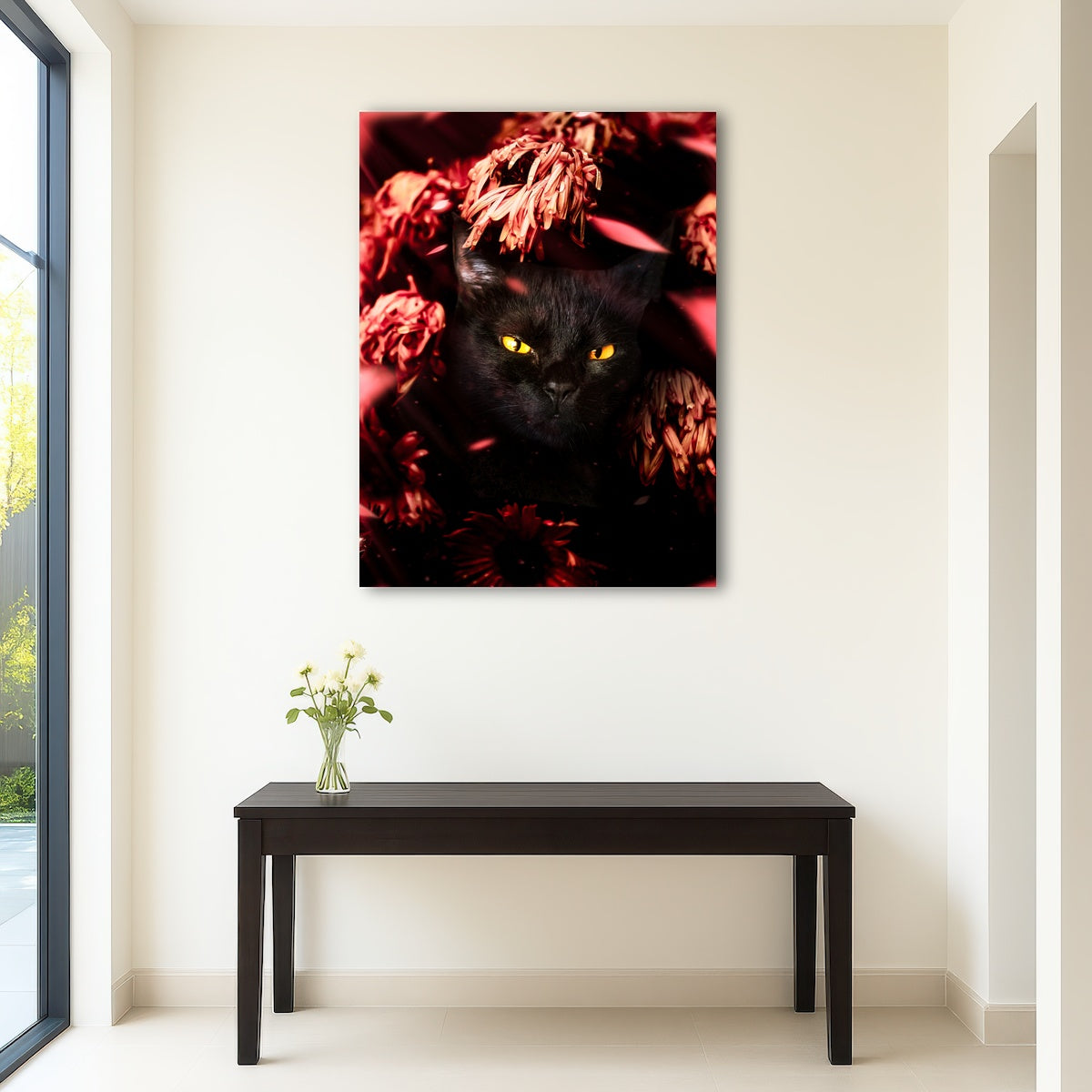 AUTO-MOCKUP ROOM | cat black petals