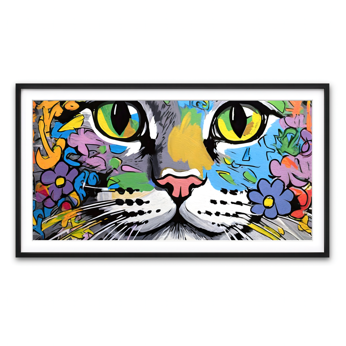 Framed Print 2x1 Black