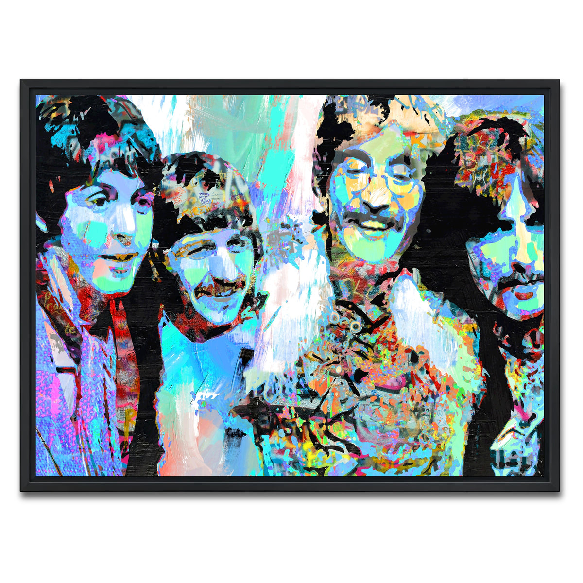 AUTO-MOCKUP WHITE | celebrate beatles | 1 Piece | Black Framed Canvas | group=4x3