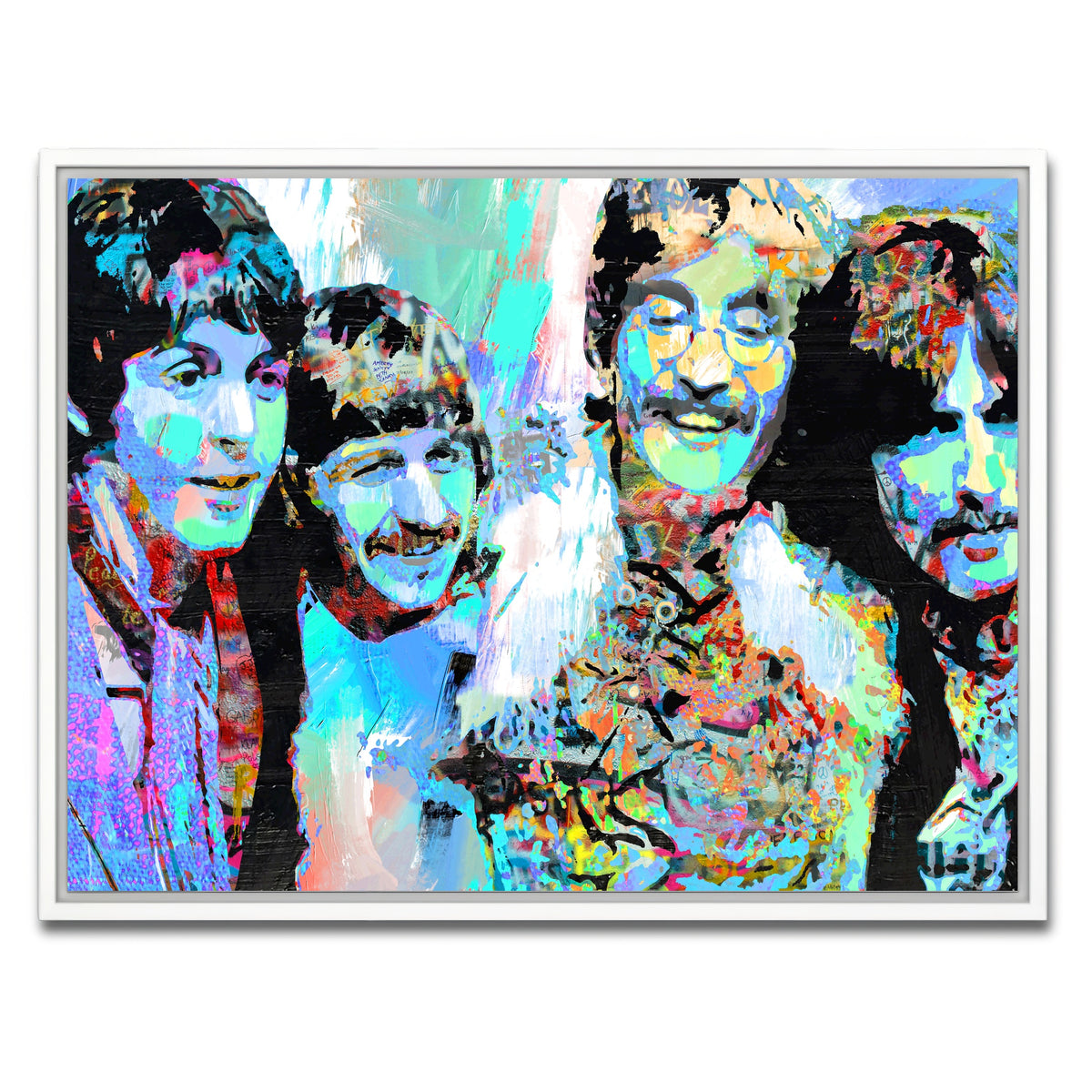 AUTO-MOCKUP WHITE | celebrate beatles | 1 Piece | White Framed Canvas | group=4x3