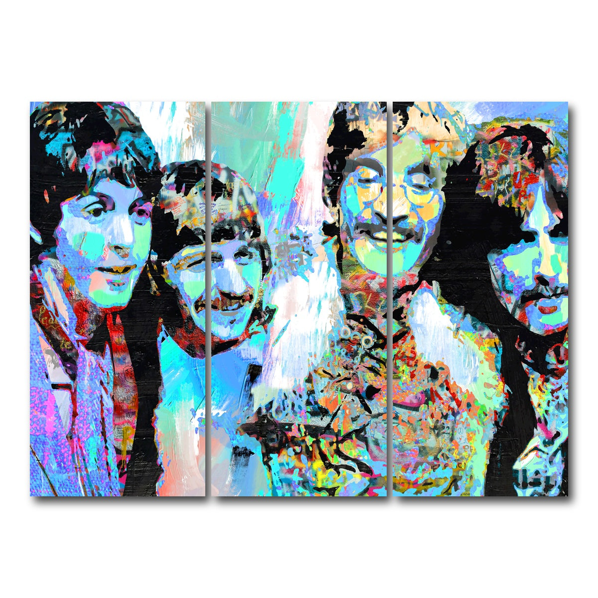 AUTO-MOCKUP WHITE | celebrate beatles | 3 Piece | Gallery Wrap Canvas | group=8x18