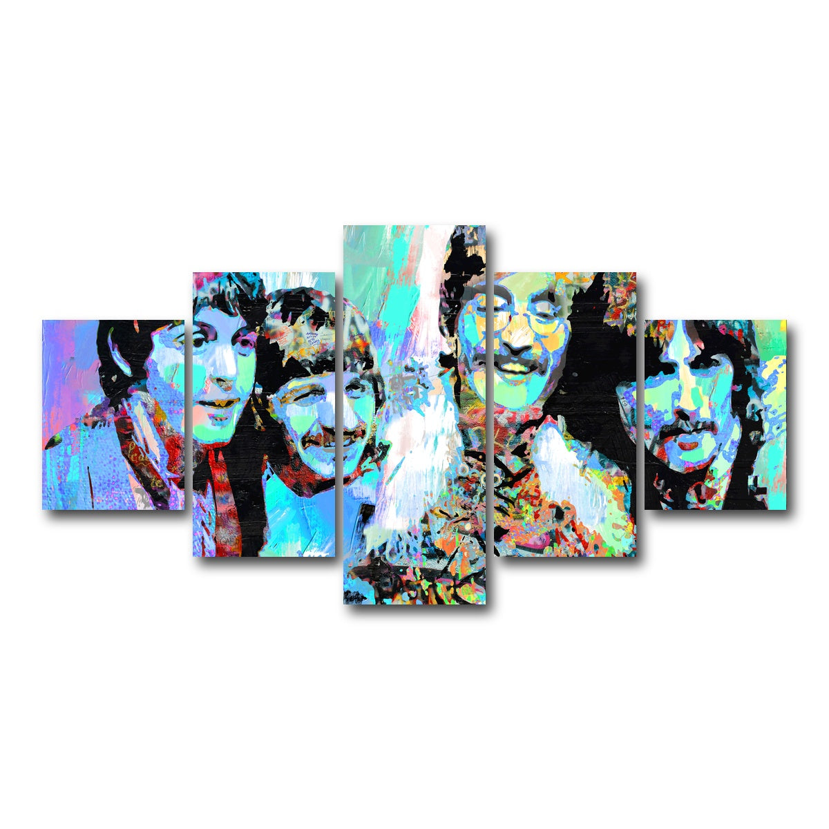 AUTO-MOCKUP WHITE | celebrate beatles | 5 Piece | Gallery Wrap Canvas | group=5_short