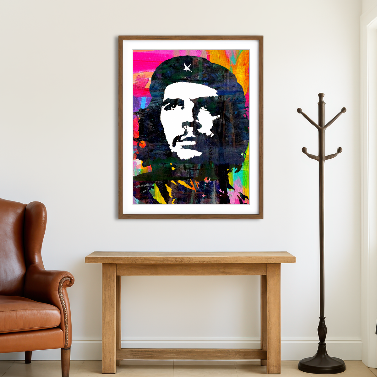 AUTO-MOCKUP ROOM | Che Guevara Color Wall Art