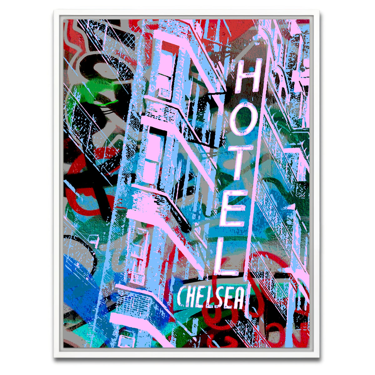 AUTO-MOCKUP WHITE | chelsea hotel | 1 Piece | White Framed Canvas | group=3x4