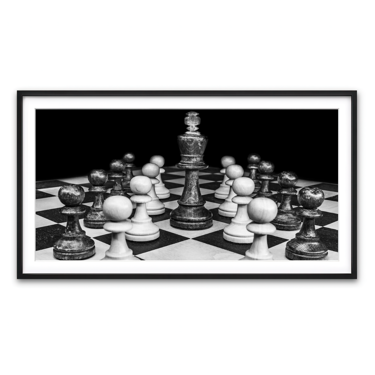 Framed Print 2x1 Black