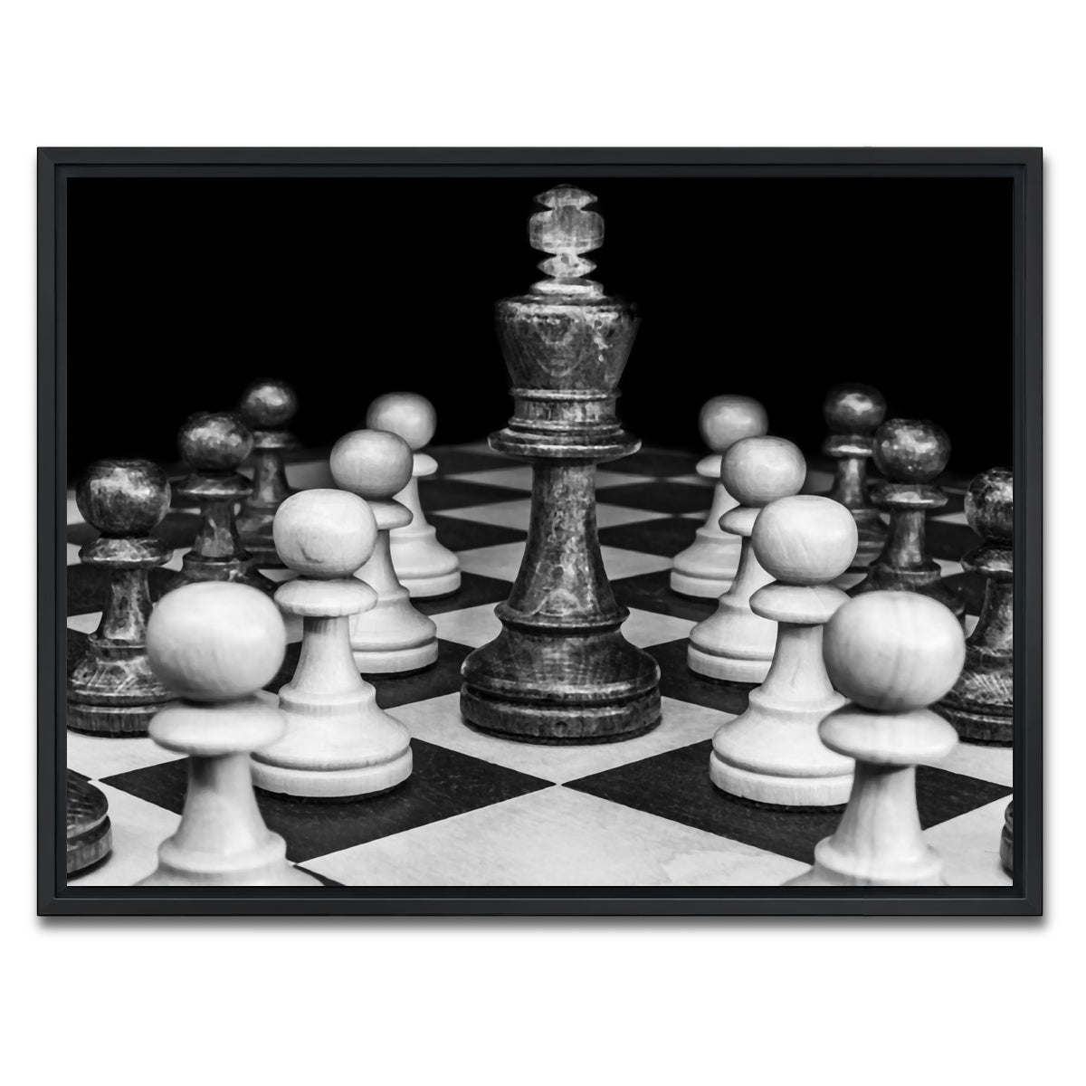 AUTO-MOCKUP WHITE | chess | 1 Piece | Black Framed Canvas | group=4x3
