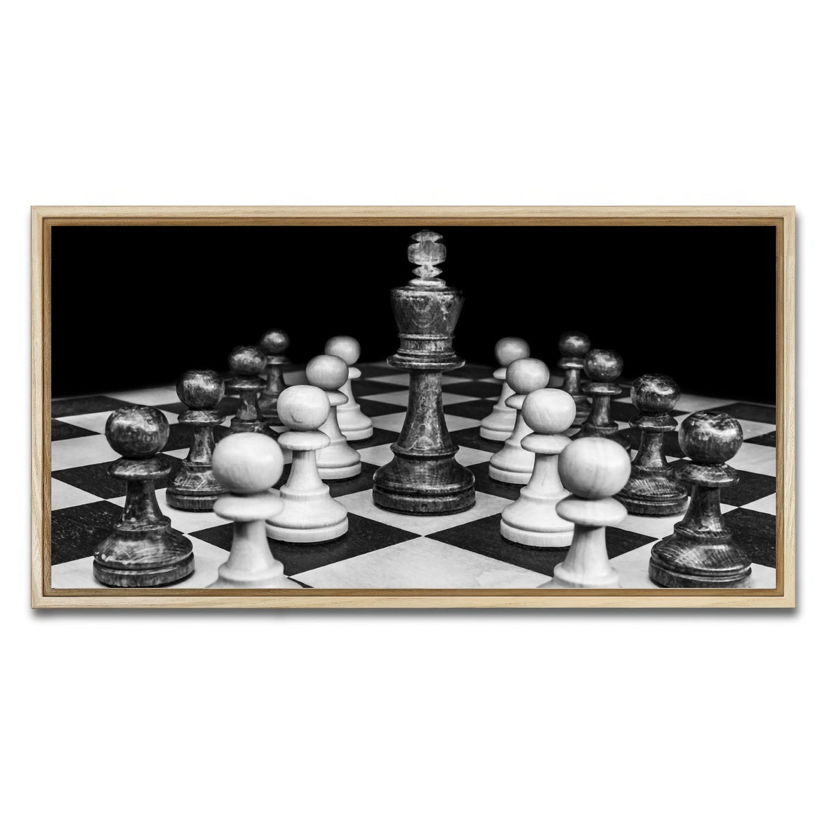 AUTO-MOCKUP WHITE | chess | 1 Piece | Natural Framed Canvas | group=2x1