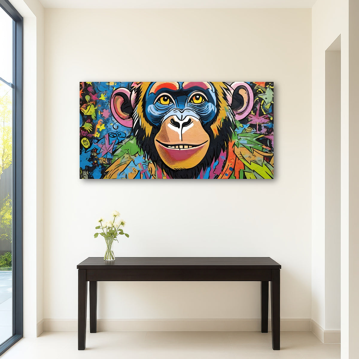 AUTO-MOCKUP ROOM | chimp graffiti