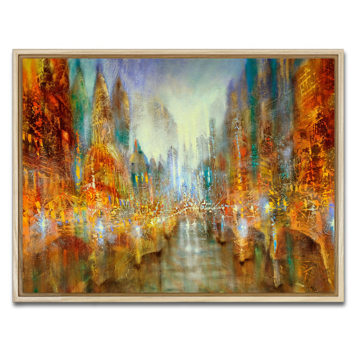 AUTO-MOCKUP WHITE | city of lights | 1 Piece | Natural Framed Canvas | group=4x3