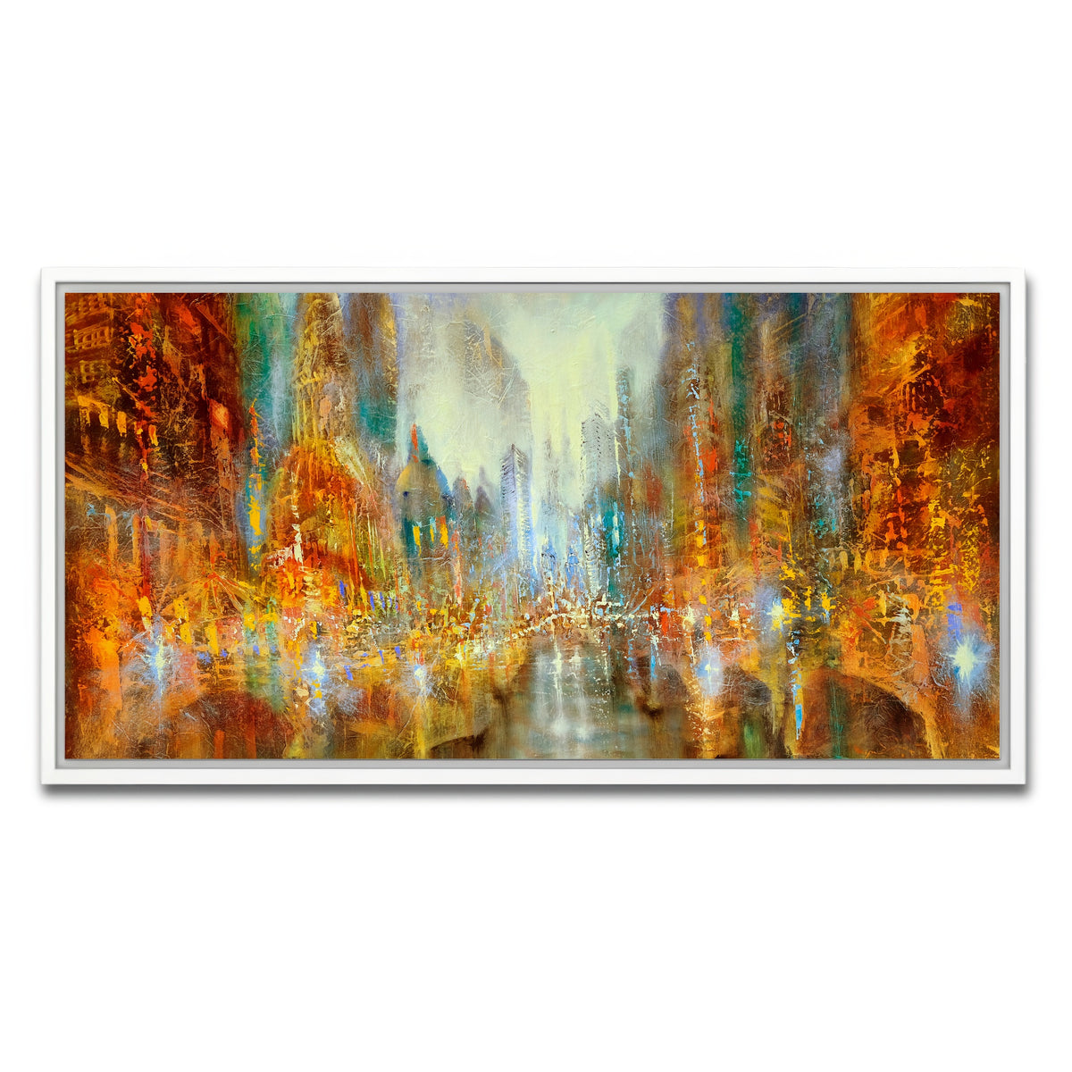 AUTO-MOCKUP WHITE | city of lights | 1 Piece | White Framed Canvas | group=2x1