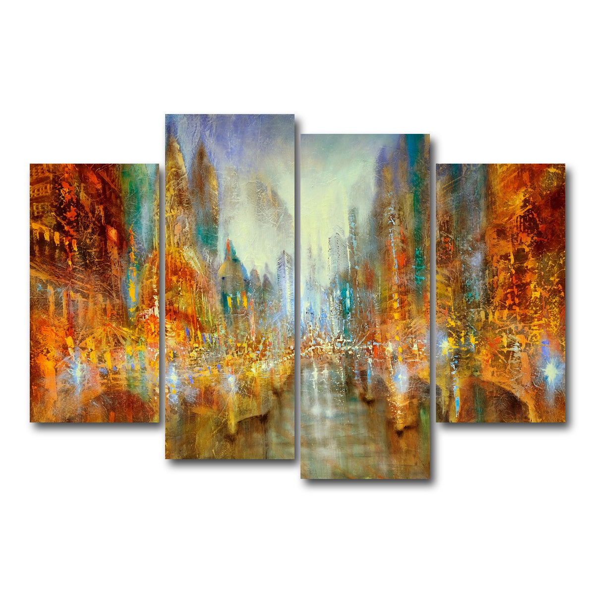AUTO-MOCKUP WHITE | city of lights | 4 Piece | Gallery Wrap Canvas | group=4_short