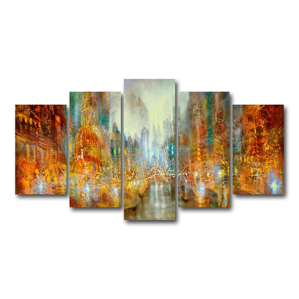 AUTO-MOCKUP WHITE | city of lights | 5 Piece | Gallery Wrap Canvas | group=5_normal