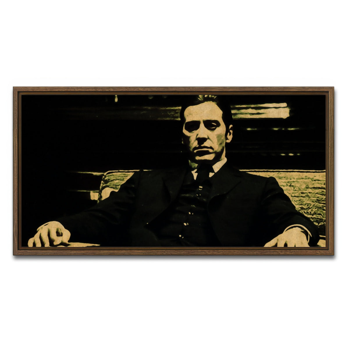 AUTO-MOCKUP WHITE | corleone | 1 Piece | Walnut Framed Canvas | group=2x1