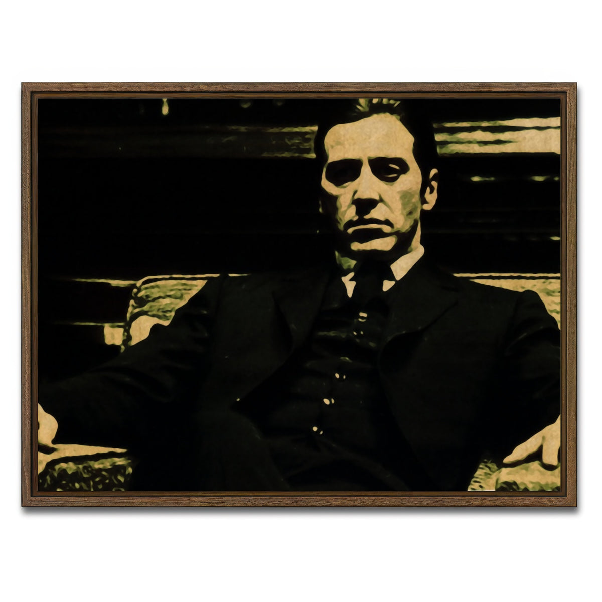 AUTO-MOCKUP WHITE | corleone | 1 Piece | Walnut Framed Canvas | group=4x3