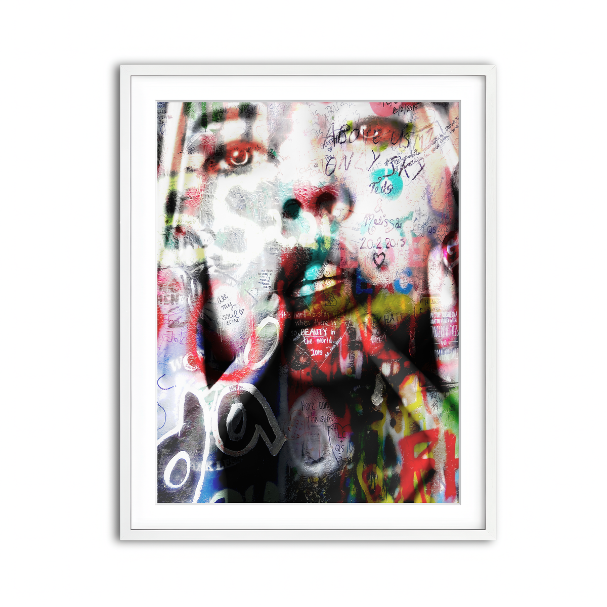 Framed Print 3x4 White