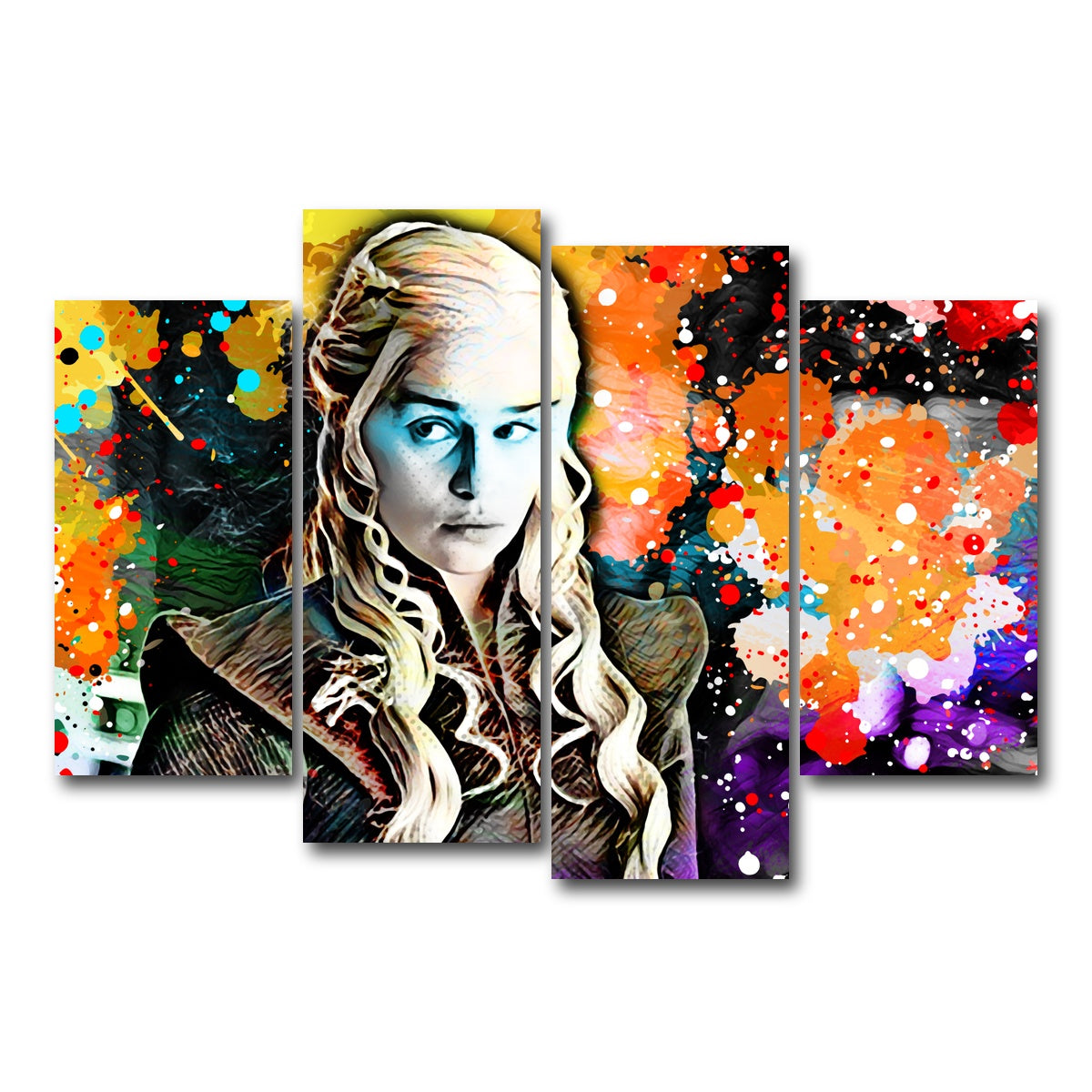 AUTO-MOCKUP WHITE | daenerys | 4 Piece | Gallery Wrap Canvas | group=4_short