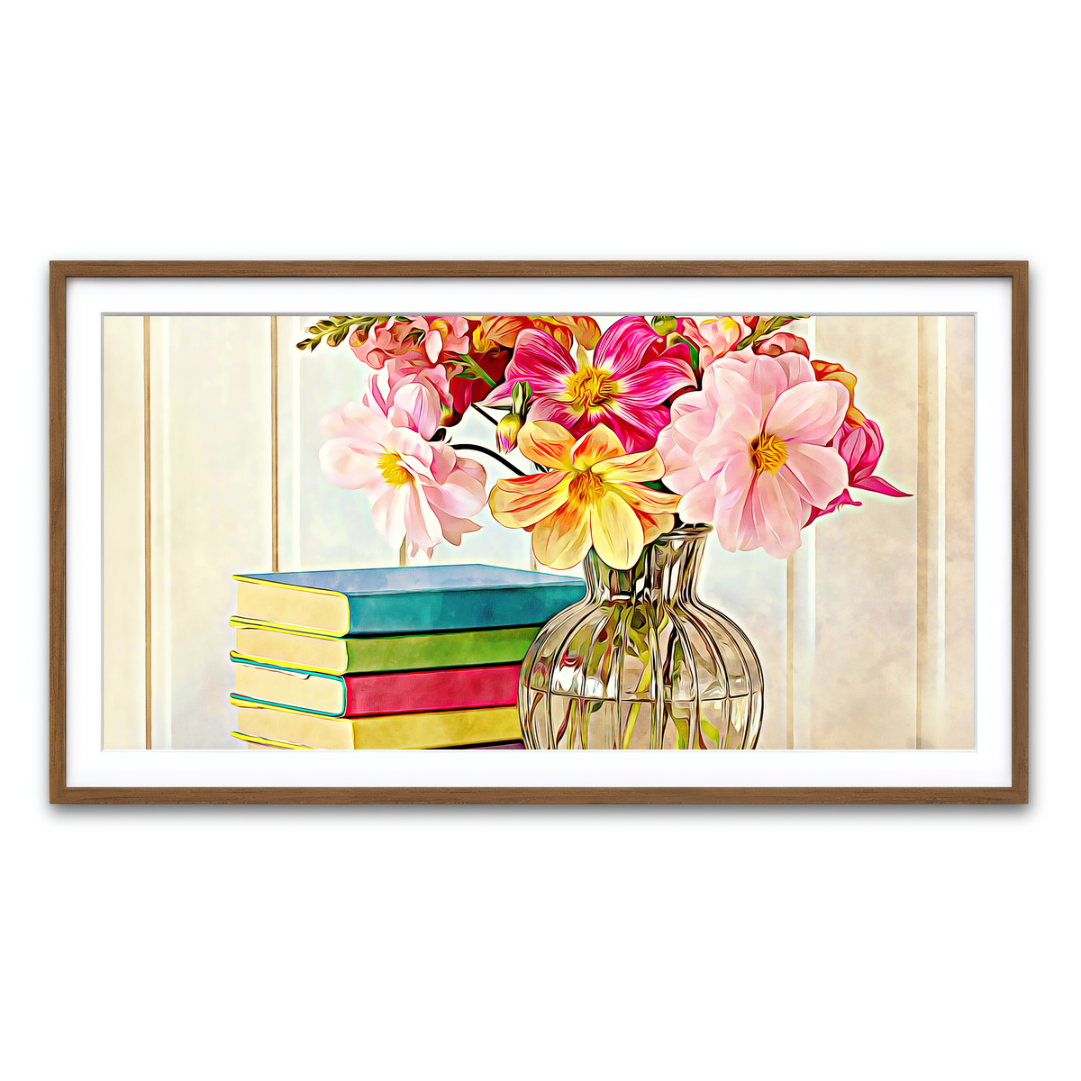 Framed Print 2x1 Walnut