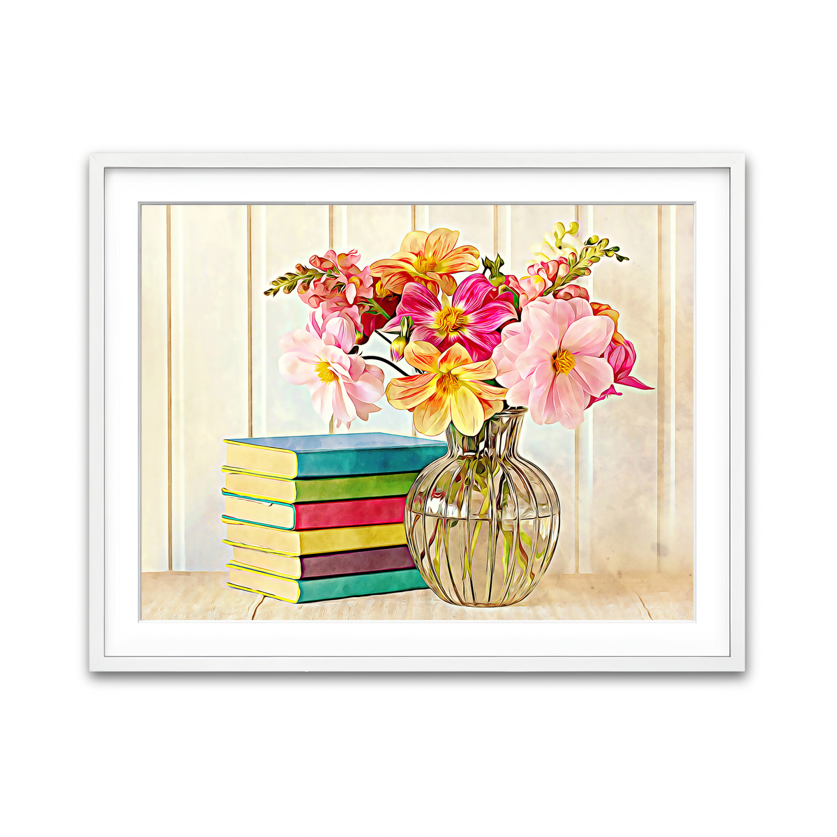 Framed Print 4x3 White