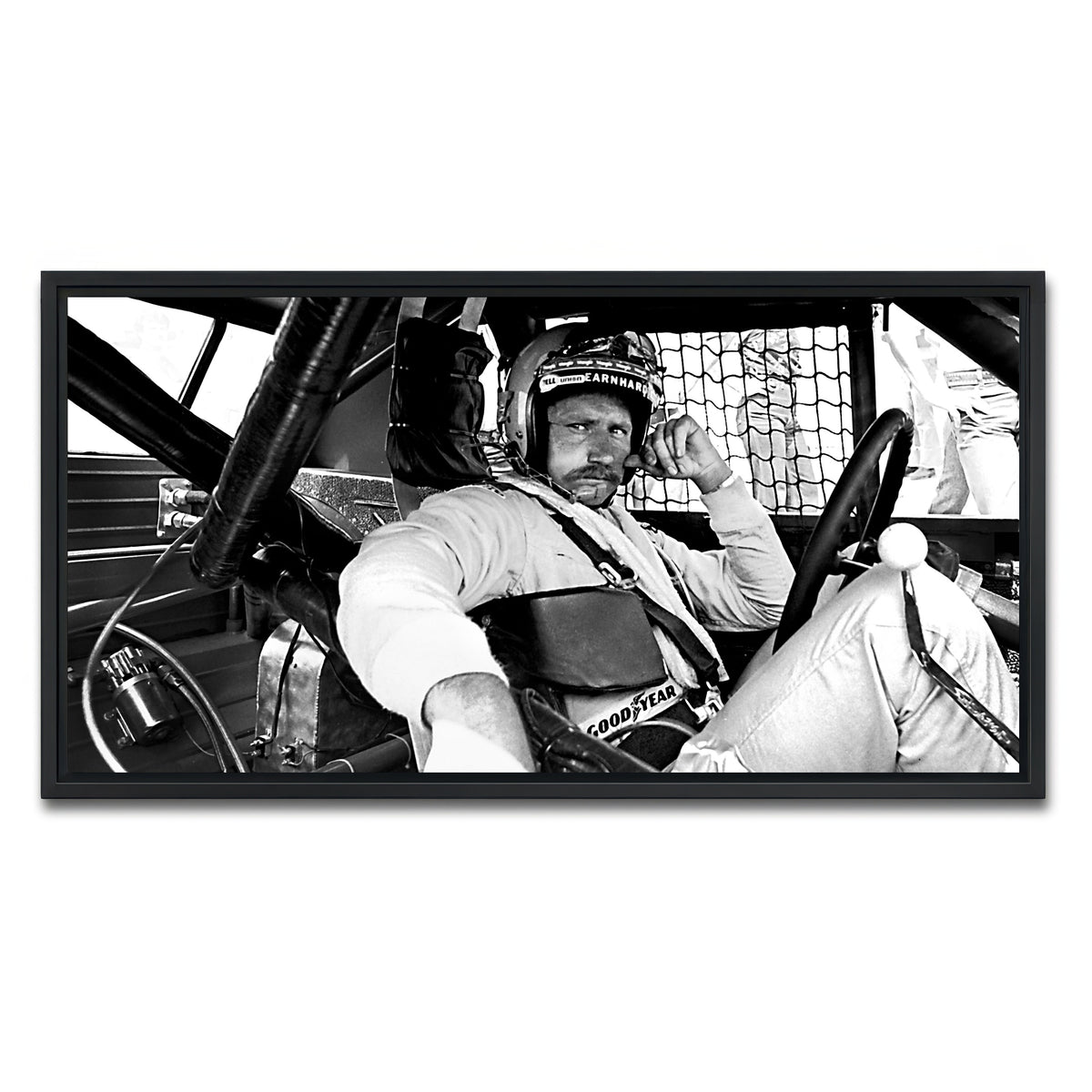 AUTO-MOCKUP WHITE | dale earnhardt | 1 Piece | Black Framed Canvas | group=2x1