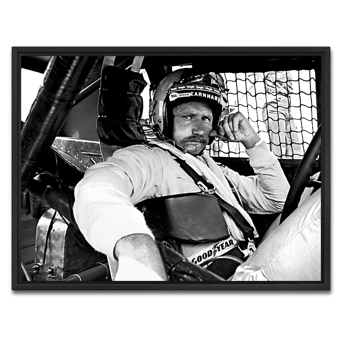 AUTO-MOCKUP WHITE | dale earnhardt | 1 Piece | Black Framed Canvas | group=4x3
