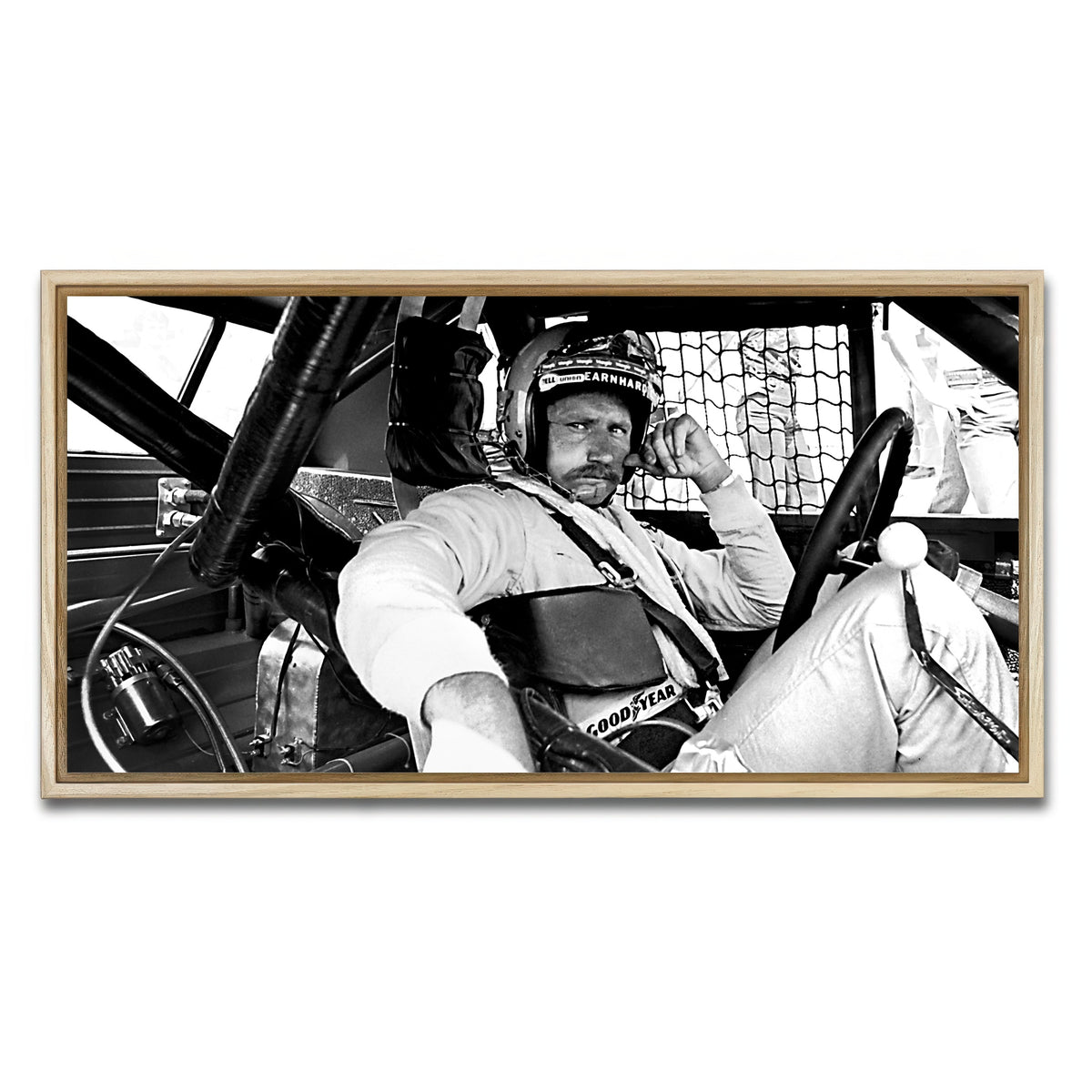 AUTO-MOCKUP WHITE | dale earnhardt | 1 Piece | Natural Framed Canvas | group=2x1