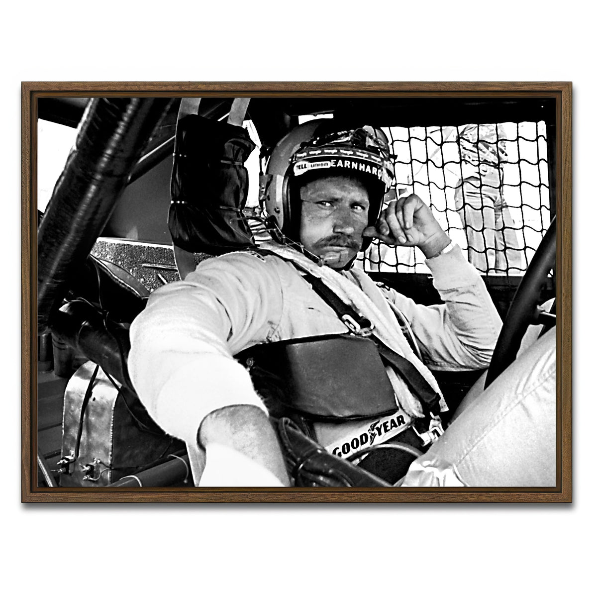 AUTO-MOCKUP WHITE | dale earnhardt | 1 Piece | Walnut Framed Canvas | group=4x3